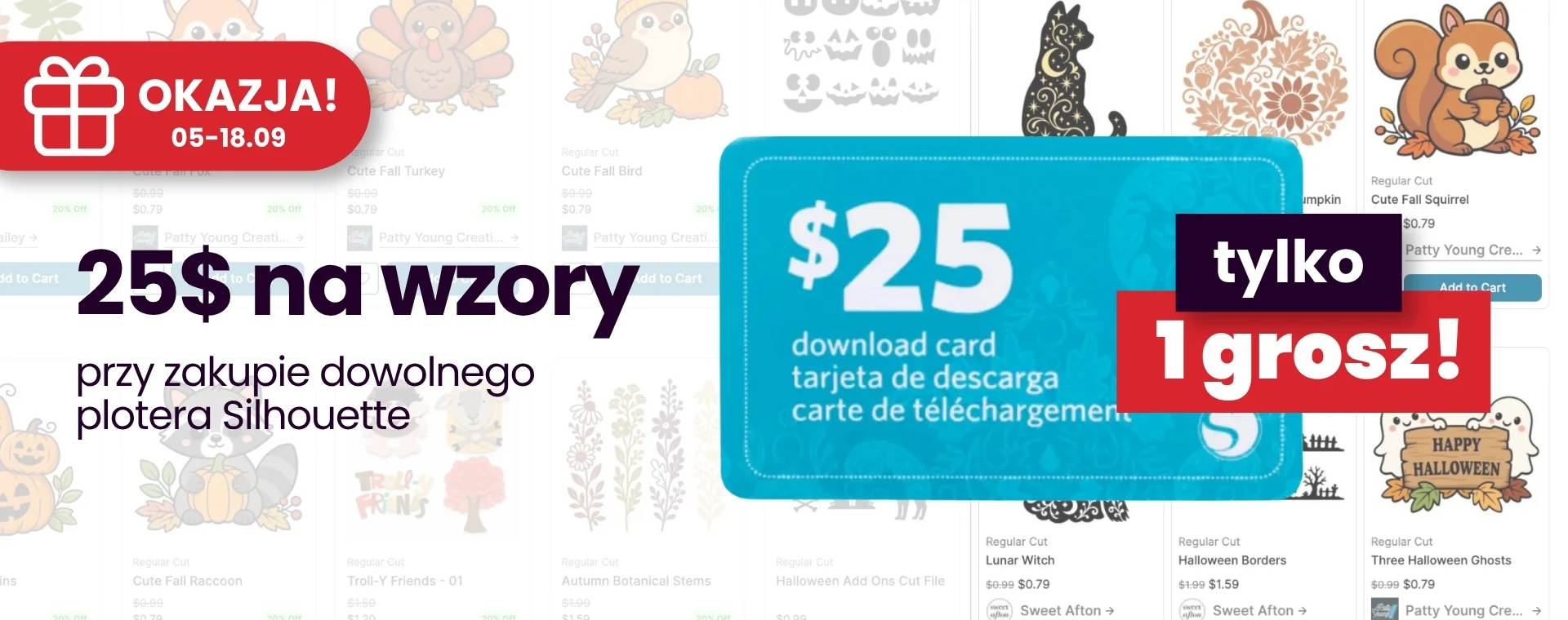 silhouette promocja na wzory