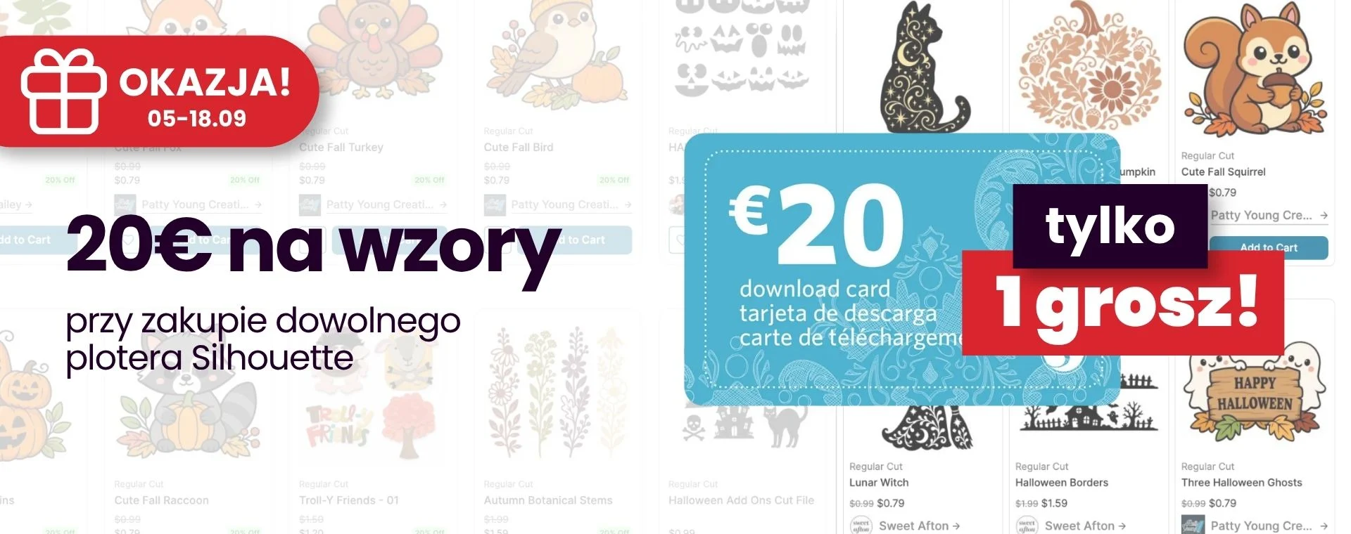 silhouette promocja na wzory
