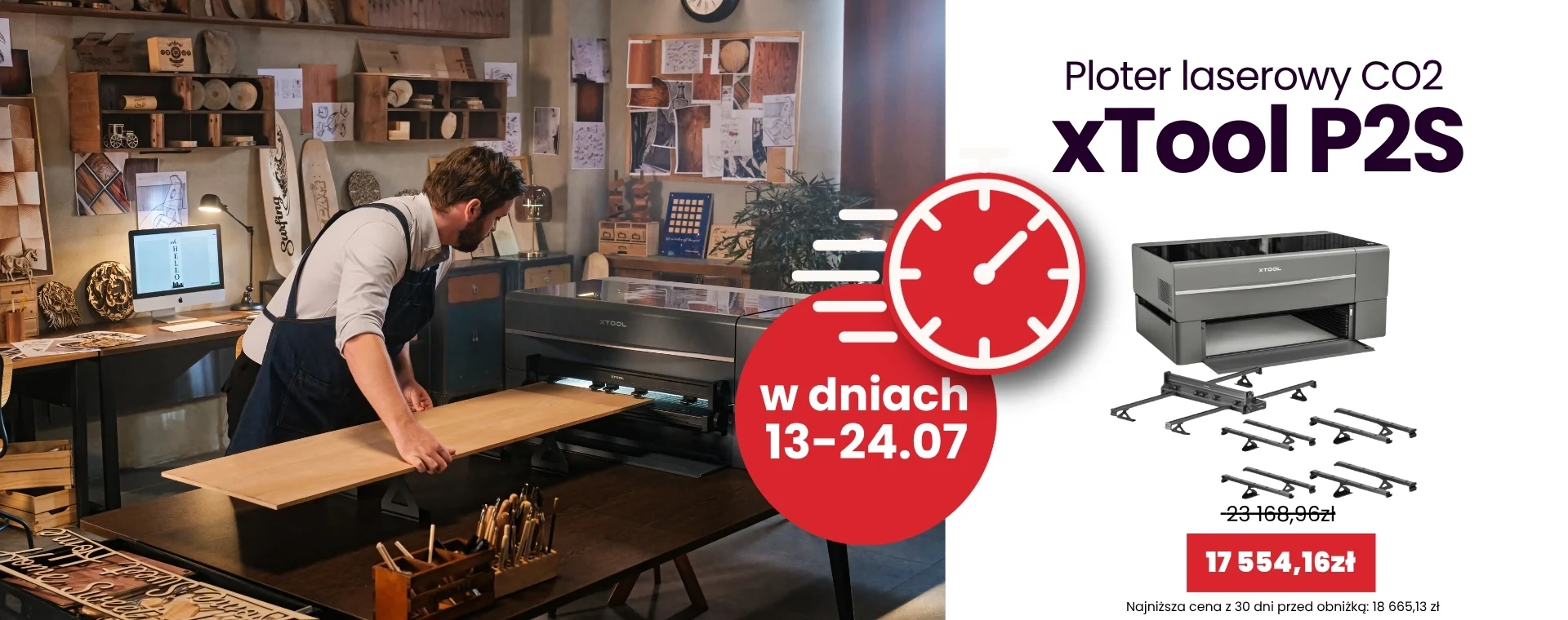 xtool co2 laser p2s promocja